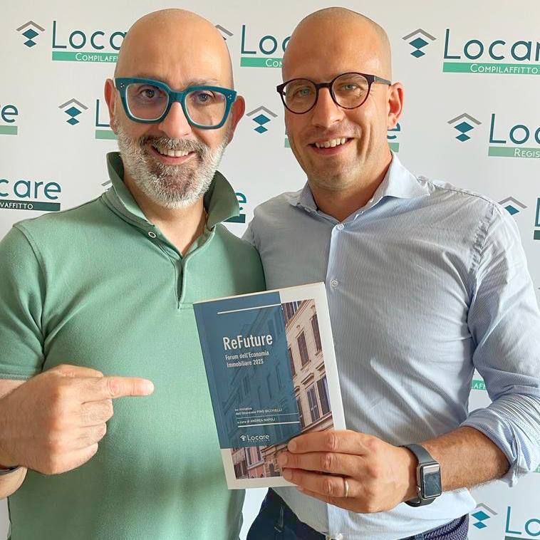 Andrea Napoli CEO di Locare con Carlo Apostoli di Affitti Brescia